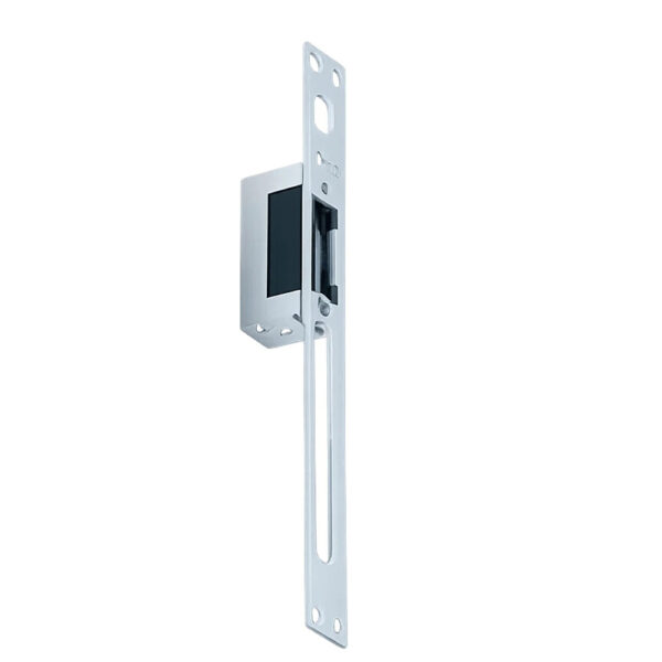 Broască electromagnetică din oțel cu placă frontală lungă de 250 × 22 mm și corpul electric montat pe spate