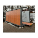 Cadru metalic modular în 2 ape 6 × 3 m (18 mp), aspect de căsuță, galvanizat și vopsit, kit pe șuruburi