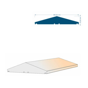 Capac decorativ exterior BCAP-002, 200x38x7 cm