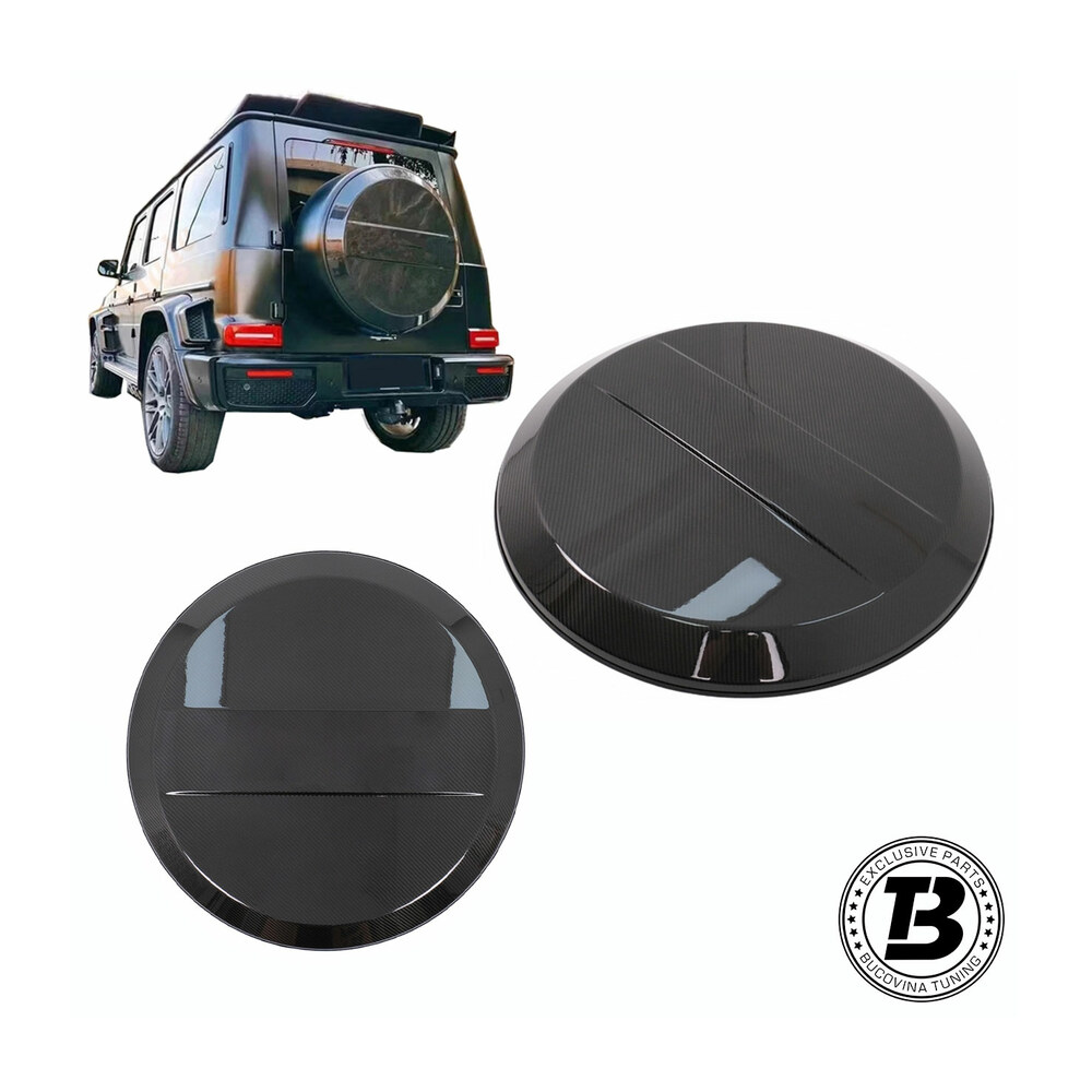 Capac roată de rezervă compatibil cu Mercedes G Class W463 W464 (18-22) Carbon B Design Capac roată de rezervă compatibil cu Mercedes G Class W463 W464 (18-22) Carbon B Design
