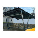 Carport solar PergoPort pentru 2 mașini, structură metalică pentru panouri fotovoltaice, galvanizat — imaginea 4