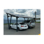 Carport solar PergoPort pentru 2 mașini, structură metalică pentru panouri fotovoltaice, galvanizat — imaginea 5