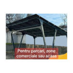 Carport solar PergoPort pentru 2 mașini, structură metalică pentru panouri fotovoltaice, galvanizat — imaginea 6