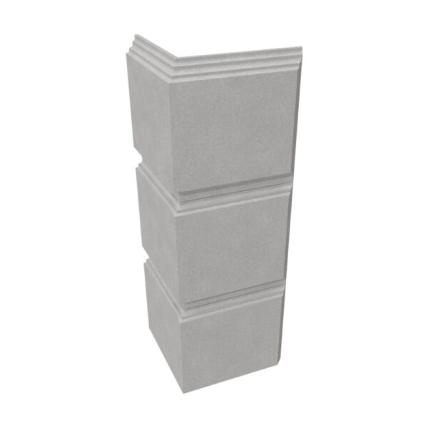 Colțar decorativ fațadă polistiren K-727, 100 x 32 x 32 cm, pentru fațadă