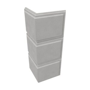 Colțar decorativ fațadă polistiren K-733, 100 x 36 x 36 cm, pentru fațadă