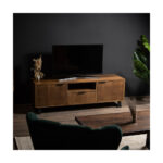 Comodă joasă Grain TV din lemn stejar furniruit — imaginea 4