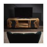 Comodă joasă „Noir Oak” – elegantă modernă — imaginea 6
