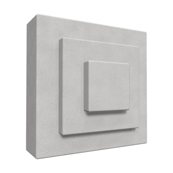 Consolă decorativă fațadă AC-936, 12,5 x 12,5 x 5,5 cm, pentru fațadă