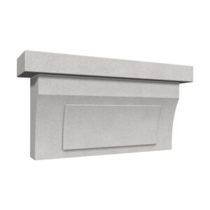 Consolă decorativă fațadă AC-946, 11 x 21 x 5 cm, pentru fațadă