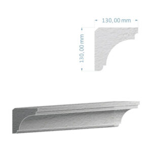 Cornișă de tavan BIC-025, 200x13x13 cm