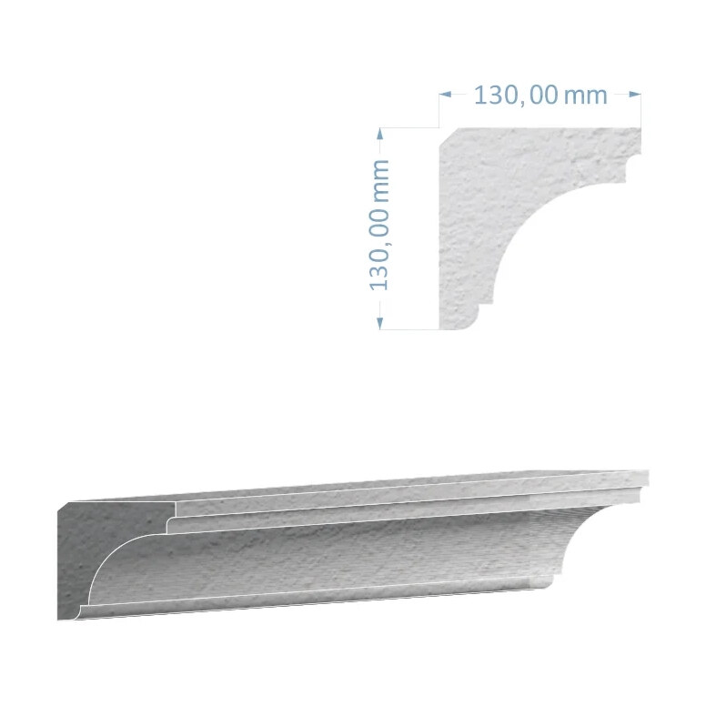 Cornișă de tavan BIC-025, 200x13x13 cm Cornișă de tavan BIC-025, 200x13x13 cm