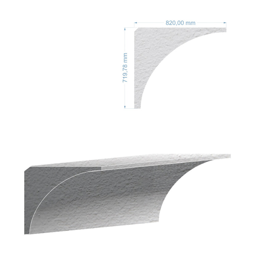Cornișă de tavan BIC-026, 200x7,2x8,2 cm Cornișă de tavan BIC-026, 200x7,2x8,2 cm