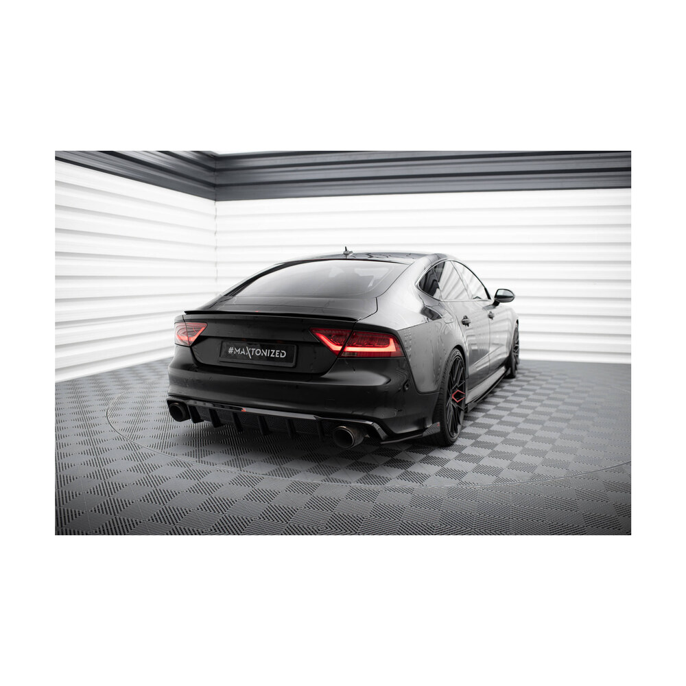 Difuzor bară spate compatibil cu Audi A7 4G S-Line (10-14) Maxton Design Difuzor bară spate compatibil cu Audi A7 4G S-Line (10-14) Maxton Design