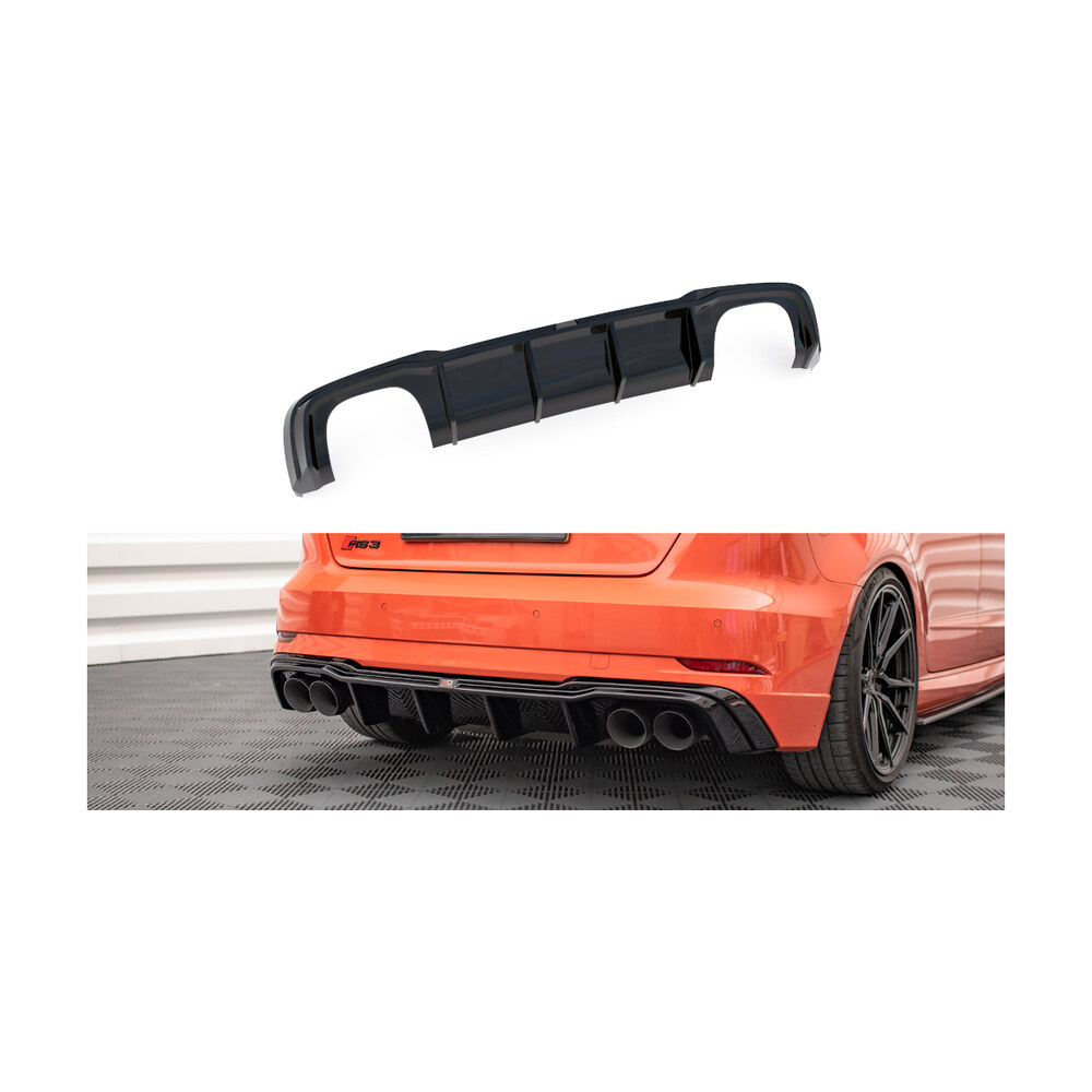 Difuzor bară spate compatibil cu Audi RS3 8Y (20-23) Maxton Design Difuzor bară spate compatibil cu Audi RS3 8Y (20-23) Maxton Design