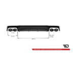 Difuzor bară spate compatibil cu Audi S6 C8 (18-22) Maxton Design — imaginea 4