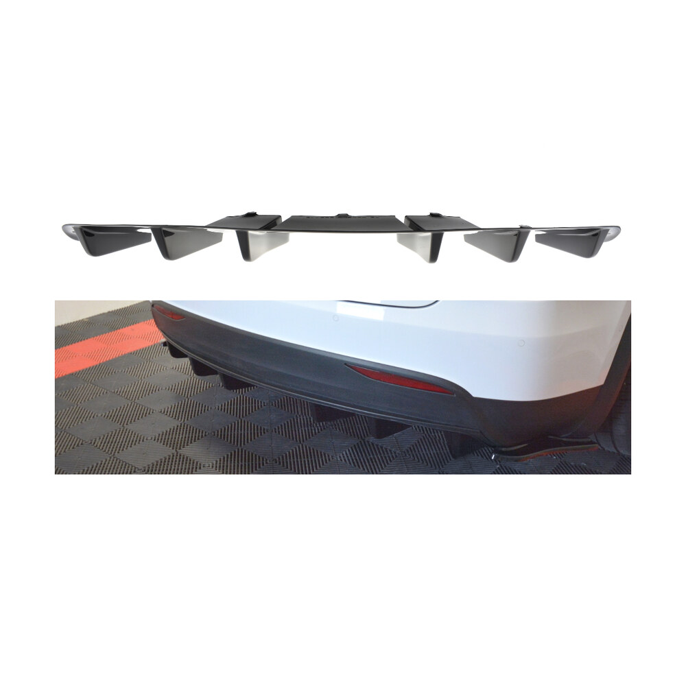 Difuzor bară spate compatibil cu Tesla Model X (15-21) Maxton Design Difuzor bară spate compatibil cu Tesla Model X (15-21) Maxton Design