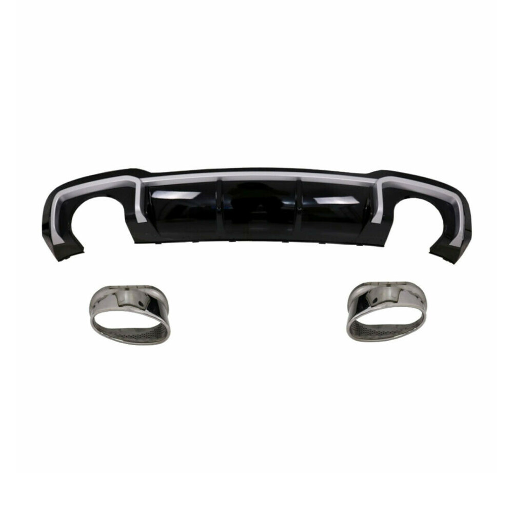 Difuzor cu ornamente evacuare compatibil cu Audi A3 8V facelift (16-18) Difuzor cu ornamente evacuare compatibil cu Audi A3 8V facelift (16-18)