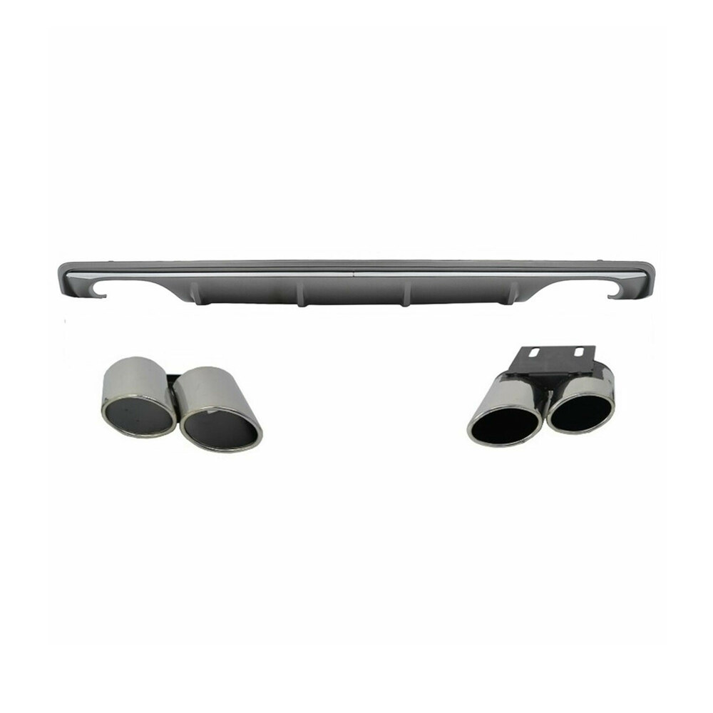 Difuzor cu ornamente evacuare compatibil cu Audi A3 8V Sedan (12-15) Difuzor cu ornamente evacuare compatibil cu Audi A3 8V Sedan (12-15)