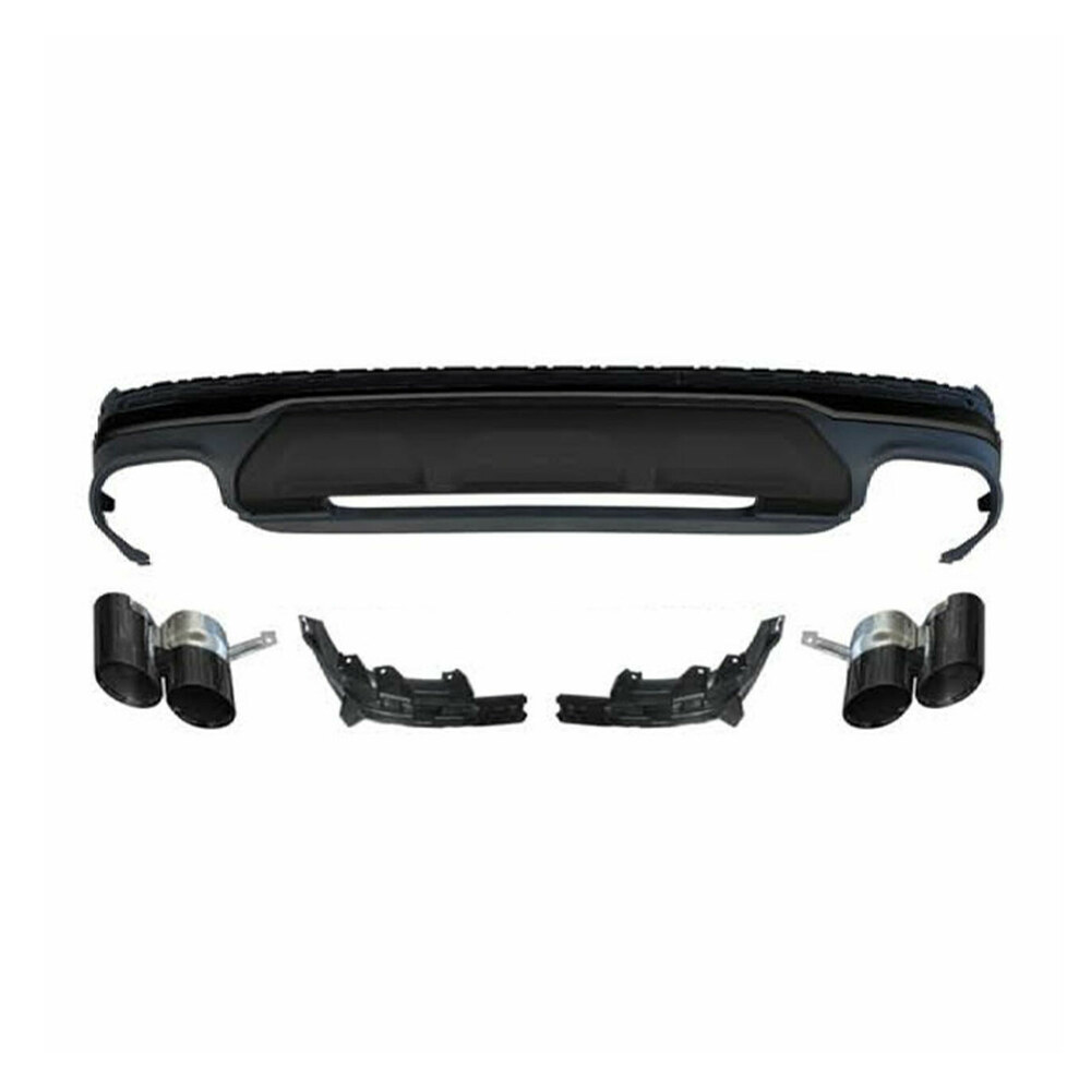 Difuzor cu ornamente evacuare compatibil cu Audi Q7 4M (20-22) Difuzor cu ornamente evacuare compatibil cu Audi Q7 4M (20-22)