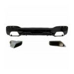 Difuzor cu ornamente evacuare compatibil cu BMW Seria 5 G30 (17-20) (cod CORDBMG30MPDOPBS)