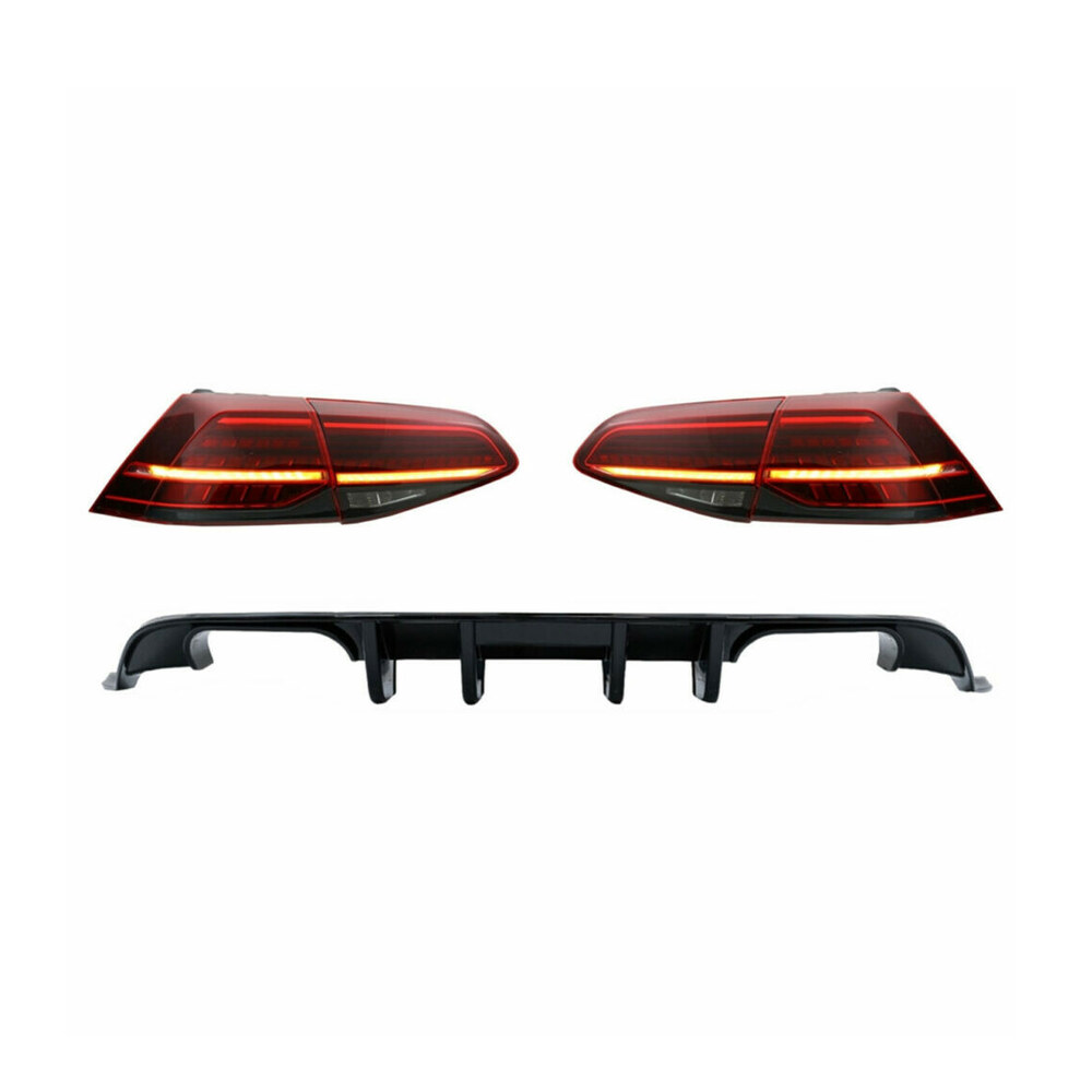 Difuzor cu stopuri Full LED compatibile cu VW Golf 7.5 (17-19) Difuzor cu stopuri Full LED compatibile cu VW Golf 7.5 (17-19)