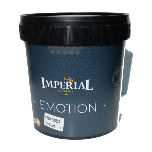 Găleată Imperial Resine Emotion, cu eticheta Grana Grossa și simbolul de 25 kg