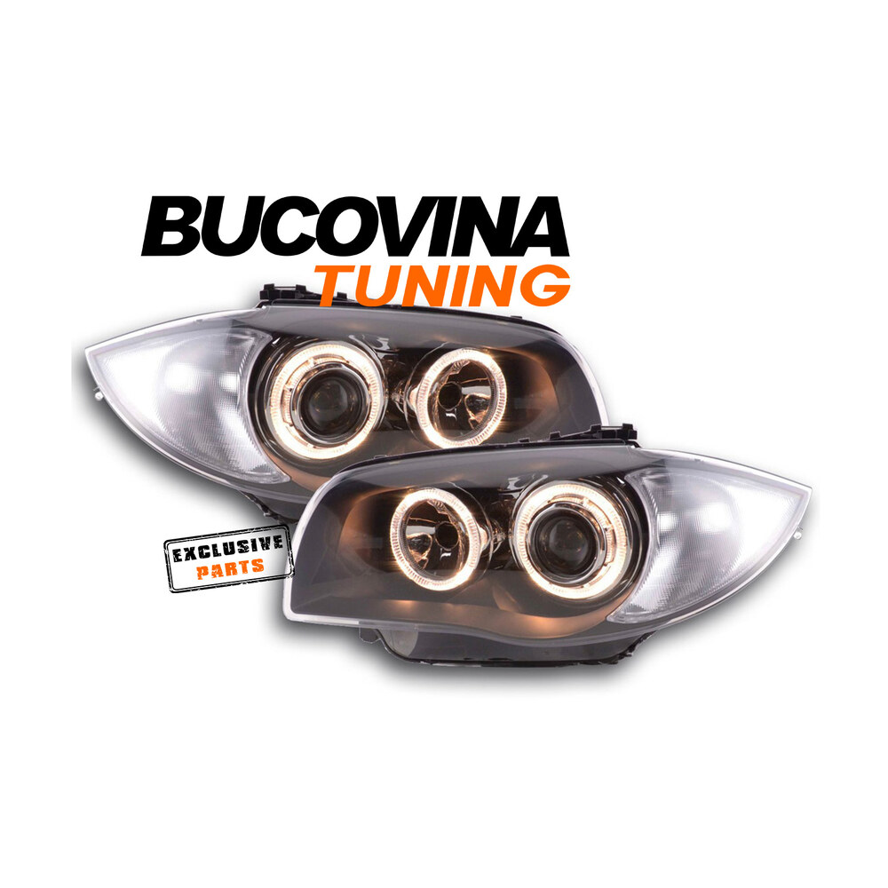 Faruri Angel Eyes compatibile cu BMW Seria 1 E87/E81/E82/E88 (04-12) Faruri Angel Eyes compatibile cu BMW Seria 1 E87/E81/E82/E88 (04-12)
