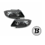 Faruri Angel Eyes compatibile cu BMW Seria 3 E90 (05-08) CCFL Negru — imaginea 4