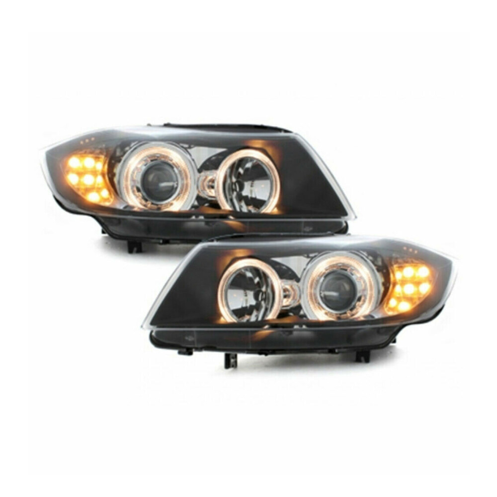 Faruri Angel Eyes compatibile cu BMW Seria 3 E90 (05-08) Faruri Angel Eyes compatibile cu BMW Seria 3 E90 (05-08)