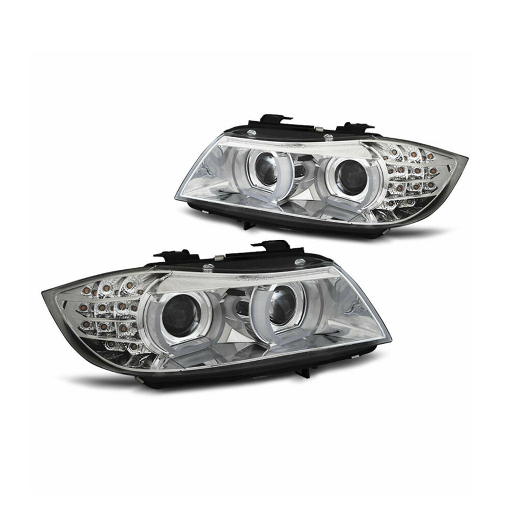 Faruri Angel Eyes LED compatibile cu BMW Seria 3 E90 (09-11) Faruri Angel Eyes LED compatibile cu BMW Seria 3 E90 (09-11)