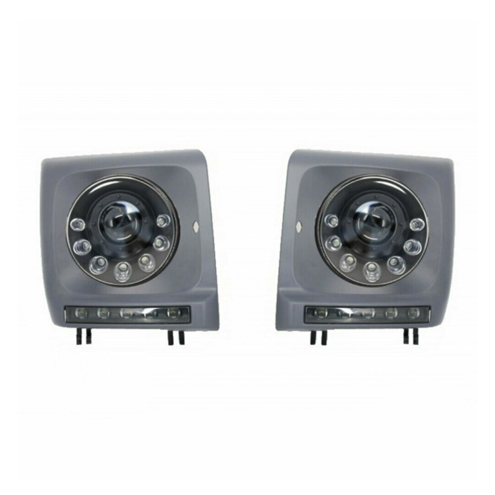 Faruri Bi-Xenon LED cu DRL compatibile cu Mercedes G-Class W463 (89-12) Faruri Bi-Xenon LED cu DRL compatibile cu Mercedes G-Class W463 (89-12)