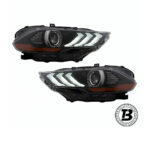 Faruri LED compatibile cu Ford Mustang VI (18-22) Smoke Design RGB