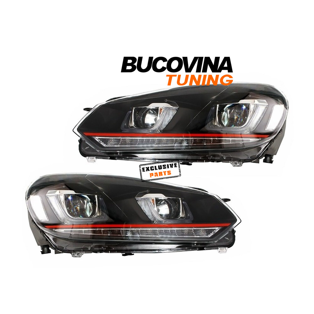 Faruri LED compatibile cu VW Golf 6 (08-12) (cod HLVWG6UR) Faruri LED compatibile cu VW Golf 6 (08-12) (cod HLVWG6UR)