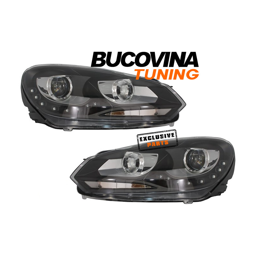 Faruri LED compatibile cu VW Golf 6 (08-12) (cod SWV32DLGXB) Faruri LED compatibile cu VW Golf 6 (08-12) (cod SWV32DLGXB)