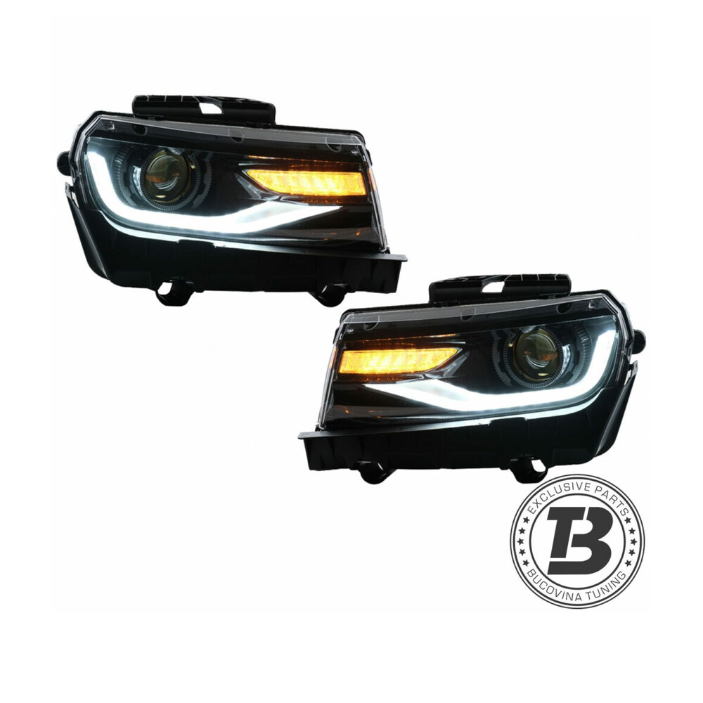 Faruri LED DRL compatibil cu Chevrolet Camaro (2014-2015) cu Semnal Dinamic Conversie la 2016 Faruri LED DRL compatibil cu Chevrolet Camaro (2014-2015) cu Semnal Dinamic Conversie la 2016