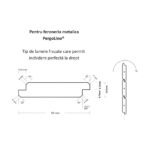 Feronerie PergoLino12 pentru jaluzele de terasă, 109 cm, 12 lamele orientabile, oțel galvanizat vopsit — imaginea 4