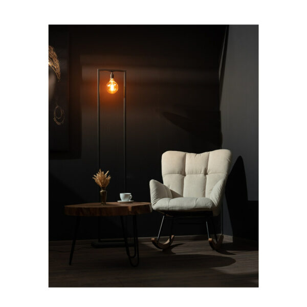 Fotoliu balansoar living bej — imaginea 2