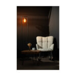 Fotoliu balansoar living bej — imaginea 4
