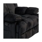 Fotoliu Comfort Recliner Negru cu funcție rabatabilă și suport picioare – 100x106x107 cm — imaginea 3