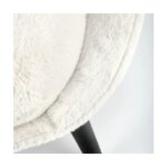 Fotoliu MERRY crem Stofa/Otel — imaginea 5