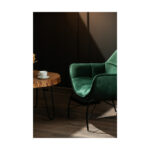 Fotoliul Rafina verde catifea — imaginea 2