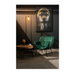 Fotoliul Rafina verde catifea — imaginea 5