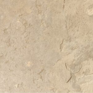 Decorul Fundermax 0496 Colosseum văzut din față: piatră bej-nisipie cu aspect de ardezie, cu straturi și mici denivelări