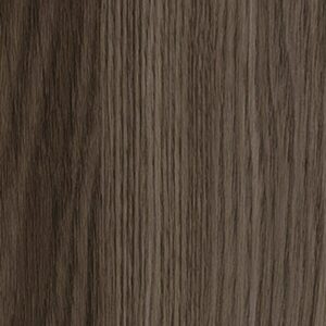 Decorul Fundermax 0847 Smoked Jazz Oak de aproape: stejar afumat brun-cenușiu, cu fibra dreaptă și dungi închise