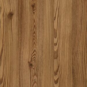 Decorul Fundermax 0927 Creek Larch de aproape: larice maro-auriu, cu inele late, fibra pronunțată și noduri mici