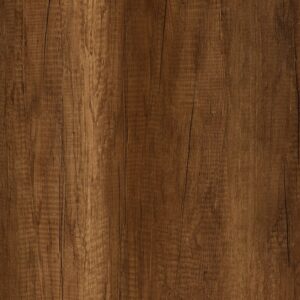 Decorul Fundermax 5173 Barrique Oak văzut din față: stejar brun-roșcat, cu crăpături fine și urme de tăiere în fibră