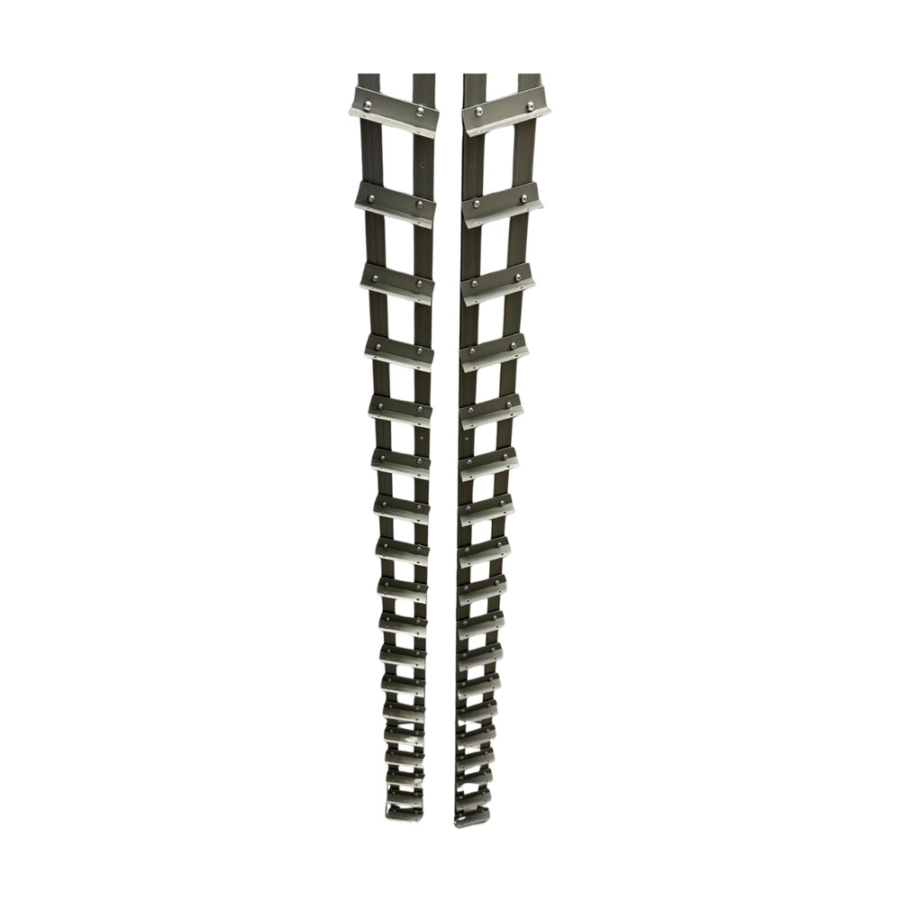 Glisiere din aluminiu gri închis Mesteri Mari, 100–200 cm, pentru jaluzele de terasă, cu șuruburi inox Glisiere din aluminiu gri închis Mesteri Mari, 100–200 cm, pentru jaluzele de terasă, cu șuruburi inox