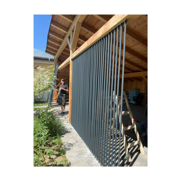 Glisiere din aluminiu Mesteri Mari 275 cm pentru 33 de lamele orientabile, jaluzele de terasă — imaginea 2
