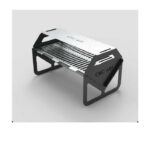 Grill de camping din oțel de 5 mm, 40 × 30 cm, portabil, personalizabil cu nume