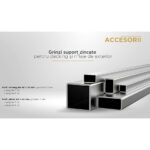 Profile rectangulare și pătrate din oțel zincat pentru substructuri de decking și riflaje de exterior